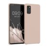 Etui Kwmobile do Samsung Galaxy A41, kremowe, silikonowe, 52301.225