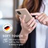 Etui Kwmobile do Samsung Galaxy A41, kremowe, silikonowe, 52301.225