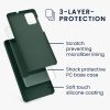 Etui Kwmobile do Samsung Galaxy A71, Ciemnozielone, Silikonowe, 51209.169