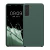 Etui Kwmobile do Samsung Galaxy S21 Plus, zielone, silikonowe, 54066.166