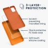 Etui Kwmobile do Samsung Galaxy A41, pomarańczowe, silikonowe, 52301.15