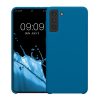Etui Kwmobile do Samsung Galaxy S21 Plus, niebieskie, silikonowe, 54066.228