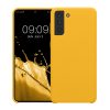 Etui Kwmobile do Samsung Galaxy S21 Plus, żółte, silikonowe, 54066.165