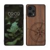 Etui Kwmobile do Xiaomi Poco F5, Brązowe, Drewno/Silikon, 61661.01
