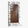 Etui Kwmobile do Samsung Galaxy S23 Plus, brązowe, drewno/silikon, 61686.04