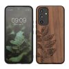 Etui Kwmobile do Samsung Galaxy A54 5G, brązowe, drewno/silikon, 60799.06
