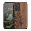 Etui Kwmobile do Samsung Galaxy A54 5G, brązowe, drewno/silikon, 60799.06
