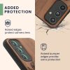 Etui Kwmobile do Samsung Galaxy A54 5G, brązowe, drewno/silikon, 60799.06