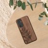 Etui Kwmobile do Samsung Galaxy A54 5G, brązowe, drewno/silikon, 60799.06
