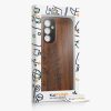 Etui Kwmobile do Samsung Galaxy A54 5G, brązowe, drewno/silikon, 60799.06