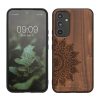 Etui Kwmobile do Samsung Galaxy A54 5G, brązowe, drewno/silikon, 60799.03