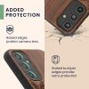 Etui Kwmobile do Samsung Galaxy A54 5G, brązowe, drewno/silikon, 60799.03