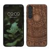 Etui Kwmobile do Samsung Galaxy S23 Plus, brązowe, drewno/silikon, 61686.03