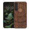 Etui Kwmobile do Samsung Galaxy S23 Plus, brązowe, drewno/silikon, 61686.03