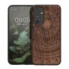 Etui Kwmobile do Samsung Galaxy A54 5G, brązowe, drewno/silikon, 60799.04