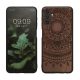 Etui Kwmobile do Samsung Galaxy A04s, brązowe, drewno/silikon, 59887.03