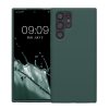 Etui Kwmobile do Samsung Galaxy S22 Ultra, zielone, silikonowe, 56765.171