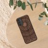 Etui Kwmobile do Samsung Galaxy A14 5G, brązowe, drewno/silikon, 60817.03