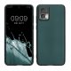 Etui Kwmobile do Motorola Edge 30 Neo, zielone, silikonowe, 61680.14