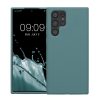 Etui Kwmobile do Samsung Galaxy S22 Ultra, zielone, silikonowe, 56765.206