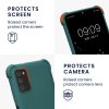 Etui Kwmobile ze smyczą do Samsung Galaxy A03s, zielone, silikonowe, 58562.78