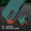 Etui Kwmobile ze smyczą do Samsung Galaxy A03s, zielone, silikonowe, 58562.78