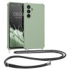 Etui Kwmobile ze smyczą do Samsung Galaxy A54 5G, jasnozielone, silikonowe, 60805.172