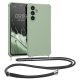 Etui Kwmobile ze smyczą do Samsung Galaxy A54 5G, jasnozielone, silikonowe, 60805.172