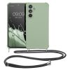 Etui Kwmobile ze smyczą do Samsung Galaxy A54 5G, jasnozielone, silikonowe, 60805.172