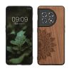 Etui Kwmobile do OnePlus 11, brązowe, drewno/silikon, 60791.02