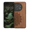 Etui Kwmobile do OnePlus 11, brązowe, drewno/silikon, 60791.02
