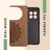 Etui Kwmobile do OnePlus 11, brązowe, drewno/silikon, 60791.02