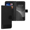 Etui Kwmobile do Motorola Moto G73, czarne, tekstylne/silikonowe, 60833.73