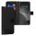 Etui Kwmobile do Motorola Moto G73, czarne, tekstylne/silikonowe, 60833.73