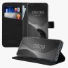 Etui Kwmobile do Motorola Moto G73, czarne, tekstylne/silikonowe, 60833.73