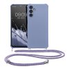 Etui Kwmobile ze smyczą do Samsung Galaxy A14 5G, niebieskie, silikonowe, 60819.108