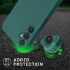 Etui Kwmobile ze smyczą do Samsung Galaxy A14 5G, zielone, silikonowe, 60819.78