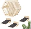 Cusca cu 3 rafturi Navaris pe perete, pentru pisici, 42x36x22 cm, 61700.01