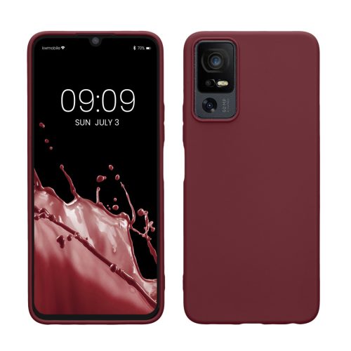 Etui Kwmobile do TCL 40 XL, Fioletowe, Silikonowe, 61718.187