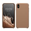 Etui Kwmobile do Apple iPhone XS Max, kremowe, silikonowe, 45909.246