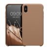Etui Kwmobile do Apple iPhone XS Max, kremowe, silikonowe, 45909.246