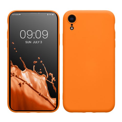 Etui Kwmobile do Apple iPhone XR, pomarańczowe, silikonowe, 49983.15