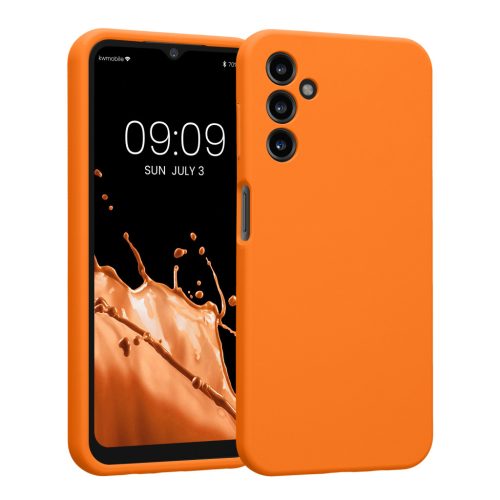 Etui Kwmobile do Samsung Galaxy A14 5G, pomarańczowe, silikonowe, 60808.15