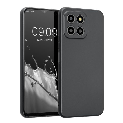 Etui Kwmobile do Honor X8 5G/X6/70 Lite 5G, szare, silikonowe, 59880.232