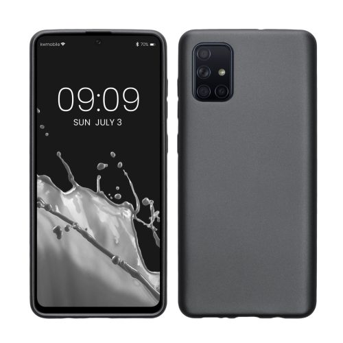 Etui Kwmobile do Samsung Galaxy A71, Szare, Silikonowe, 51213.232