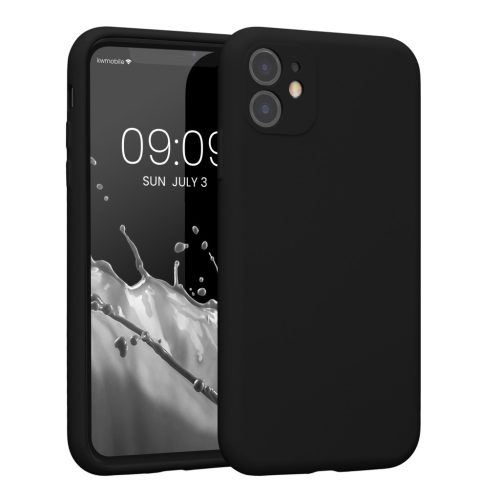 Etui Kwmobile do Apple iPhone 11, czarne, silikonowe, 59349.01