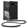 Etui Kwmobile ze smyczą do Google Pixel 7a, czarne, silikonowe, 61600.01