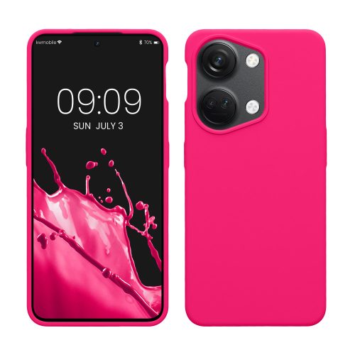 Etui Kwmobile do OnePlus Nord 3 5G, różowe, silikonowe, 61766.77