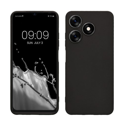 Etui Kwmobile do Tecno Spark 10, czarne, silikonowe, 61755.47