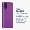 Etui Kwmobile do Samsung Galaxy A71, Fioletowe, Silikonowe, 51213.24